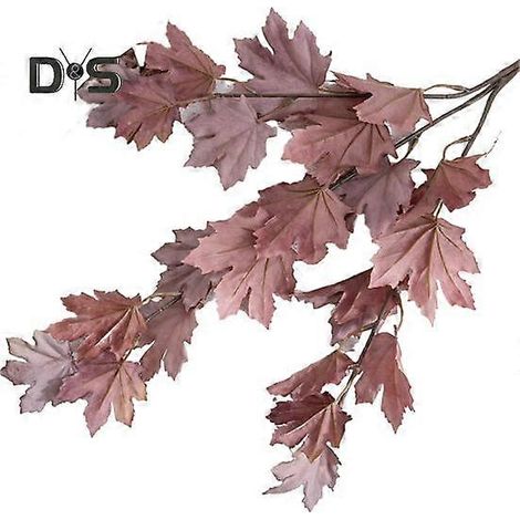 Feuille d'érable artificielle aux couleurs éclatantes, plante simulée, feuille d'érable réaliste exquise pour la décoration de la maison et des fêtescafé (1/5)