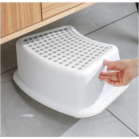 Tabouret Marche Pied Toilette - Tabouret De Toilette avec Points Antidérapants Marche Pied Toilette Marchepied Antidérapant (1/5)