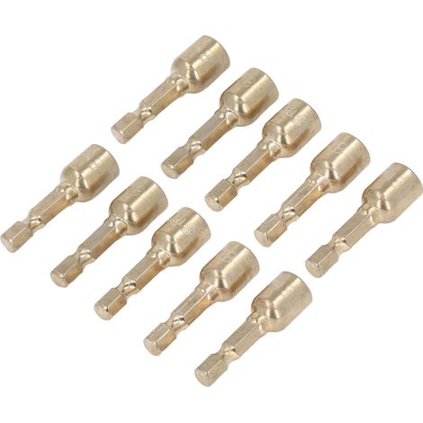 Set mit 10 magnetischen 1/4-Zoll-Sechskantadaptern, 8-mm-Bohrungsverlängerungsstecknuss, Bohrerhalter (1/5)