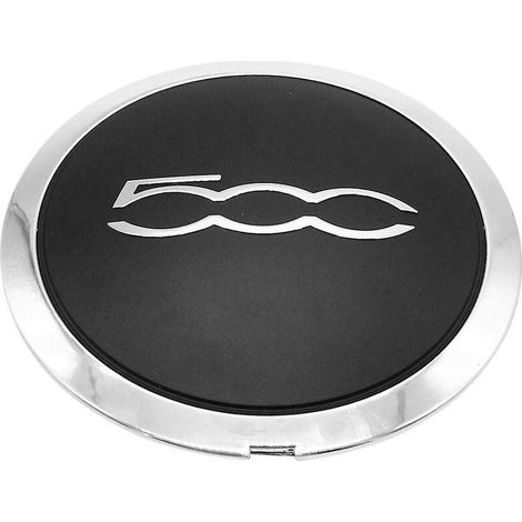 Enjoliveur 133 mm pour Fiat 500 – Cache central de roue en plastique argent – Finition élégante et moderne (1/5)