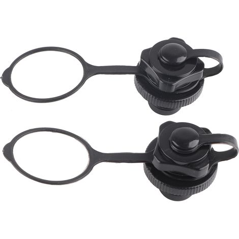 Lot de 2 valves à air pour kayak gonflable, valves à air en spirale pour radeau, canoë, matelas pneumatique, bateau en PVC