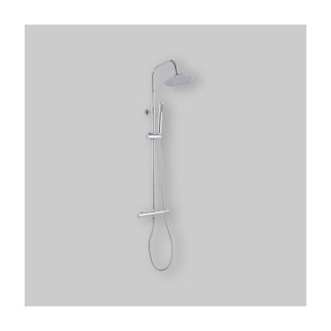 Set colonna florida tonda con miscelatore termostatico cromato (1/5)