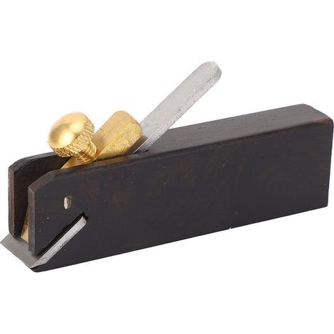 Linearer Holzhobel, handgeführtes Schneidwerkzeug aus Ebenholz zum Hobeln ebener Flächen und zum Anfasen (1/5)
