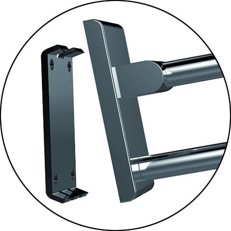 Normbau Inox Care Stützklappgriff vario, einhängbar, L:600