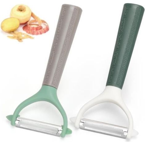 Gemüseschäler - WJ - Y-förmiger Schäler - Edelstahl - Ergonomisches Design - Multifunktional (1/4)