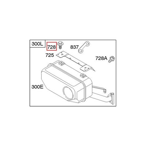 Vite trattorino tagliaerba ORIGINALE BRIGGS & STRATTON 691514