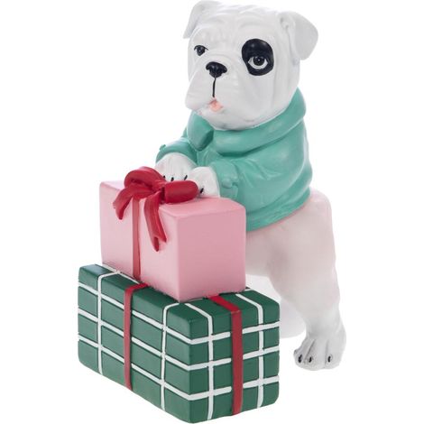 Amadeus - Chien Bull Santa cadeau (lot de 2)