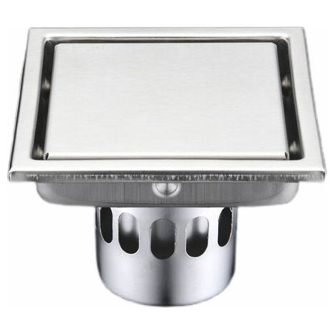 Piletta di scarico a pavimento, antiodore, anti-insetto, invisibile, adatta per bagno cucina (diametro grande invisibile 110110) (1/5)