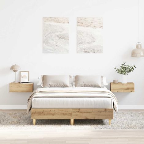 Giroletto senza Materasso Rovere Artigianale 140x190 cm vidaXL (1/6)