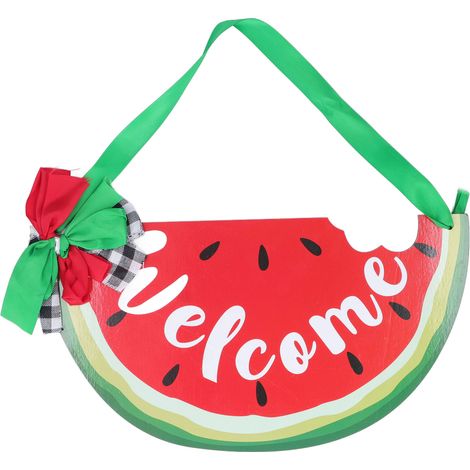Willkommensschild in Form einer wunderschönen, exquisiten Wassermelone, geruchlose Türdekoration für Ihr Zuhause (1/5)