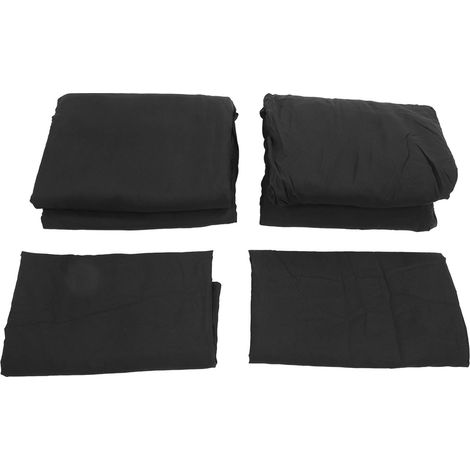 Bedding Sets Simple Soft Comfortable Chemical Fiber Fine Craftsmanship Bed Sheet Set for Business Hotel Home Black US KING Size