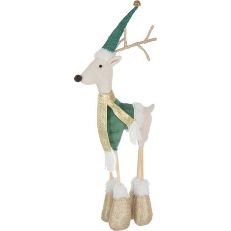 Statue Déco Renne "Debout" 61cm Multicolore (1/2)