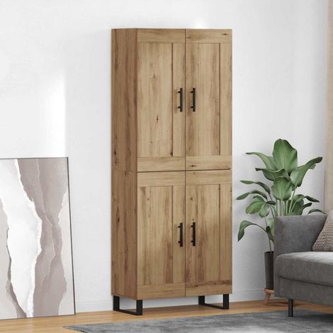 Highboard Artisan-Eiche 69,5 x 34 x 180 cm Holzwerkstoff