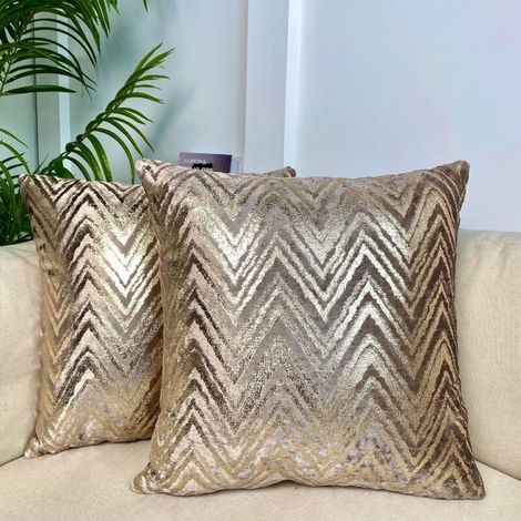 2 Pieces Housses de Coussin Taie d'oreiller Modernes Style Protege Oreiller Decoration Maison Salon Chambre pour Canapé Chaise de Burea Taille 45 x45 cm,café (1/5)