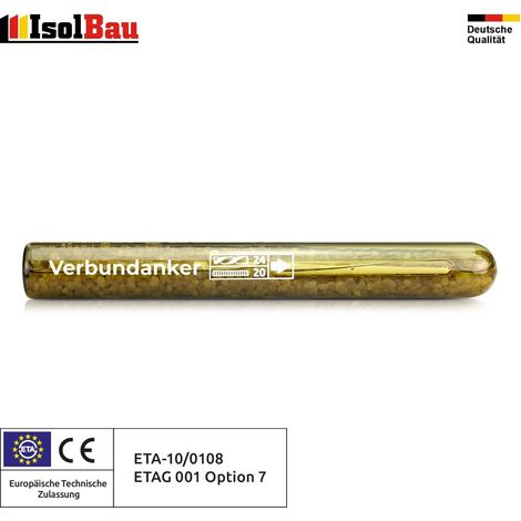 Verbundankerpatrone 1 Stk. M20 Verbundmörtel Verbundanker ETA Zulassung (1/5)