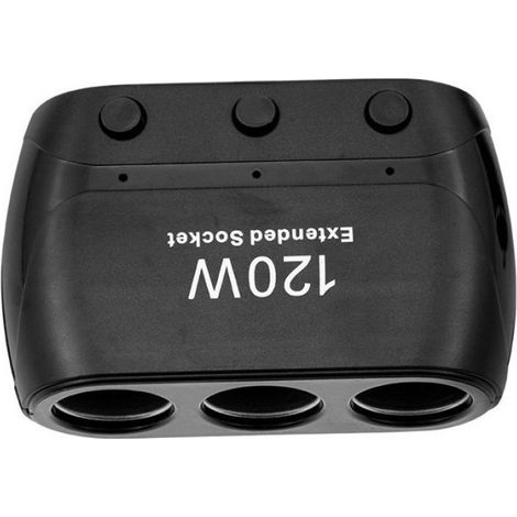 Adaptateur Allume-Cigare - 3 Prises USB - Protection Surtension Surchauffe - Pour Purificateur Humidificateur Réfrigérateur Dash Cam - 1 Pièce (1/5)