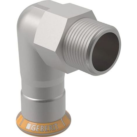 Geberit Mapress Therm Übergangswinkel 90 Grad mit Außengewinde d 18mm, R 1/2″ (1/5)