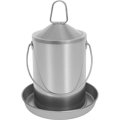 Abreuvoir de poulet 3 L, acier inoxydable 304, sans BPA, distributeur d'eau pour volaille (1/5)