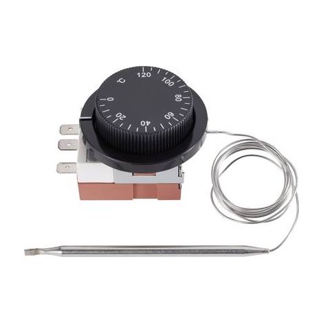 Sygonix – Thermostat encastrable 0 à +120 °C – Mécanique – Pour radiateurs et climatiseurs – Dimensions 35x56 mm – Alimentation 230 V