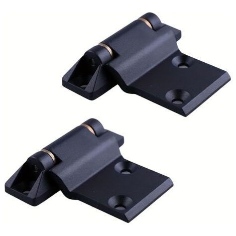 Lot de 2 Charnières Épaisses Robustes pour Porte de Cabinet Industriel Charnières Pliables Antirouille pour Équipements et Distributeurs