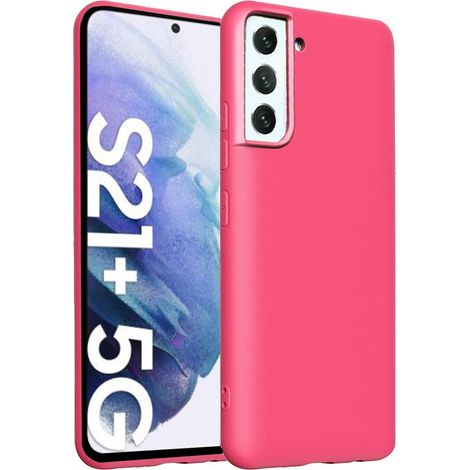 Erbord Silikon-Schutzhülle für Samsung Galaxy S21+ Plus, Pink (1/5)