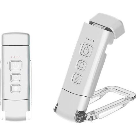 Mini clip-on reading lamp, portable, lightweight and rechargeable, flexible with 3 light colors, ideal for reading at night in bed. (1/5)