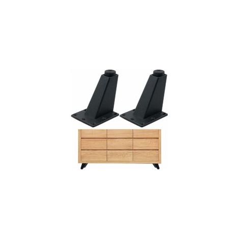 Nazalus-Vente chaude-Pieds De Table Meuble Canapé - Convient pour Armoire Table Basse TV Et Autres Meubles Haut Réglable 4 PièCes 8 X 7 6,3 Cm Robuste Durable Forte Capacité Aluminium Résistant à l'ab (1/5)