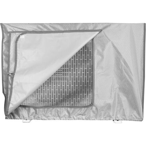 Housse imperméable pour unité extérieure de climatiseur, anti-poussière et anti-neige XL(96x40x70cm) Gris argent (1/5)