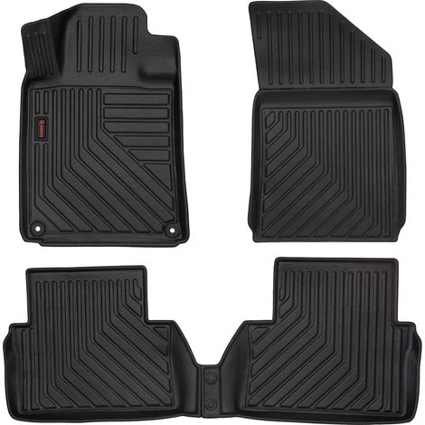Tapis de sol 3D en caoutchouc pour Peugeot 508 I (berline, break, SW, RXH, 2010-2018) - bordure 5 cm