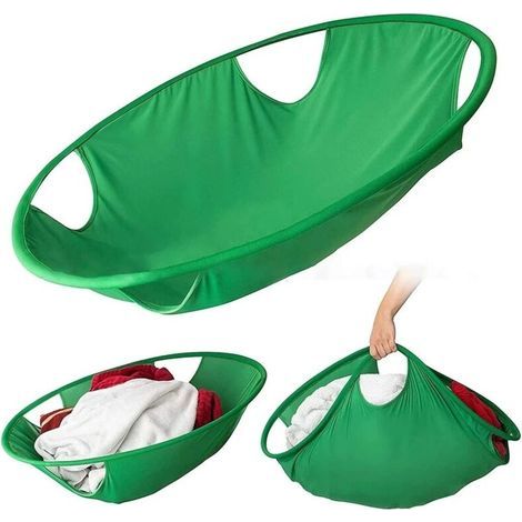 Cesta de ropa plegable de 21 pulgadas, portátil y expandible. (1/5)
