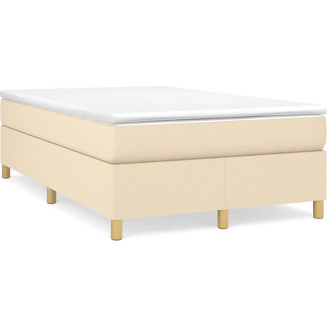 Maison Exclusive - Boxspringbettgestell Creme 120x200 cm Stoff