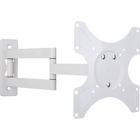 Techly Supporto a muro per TV LED LCD 19-37'' inclinabile 3 snodi bianco (1/5)