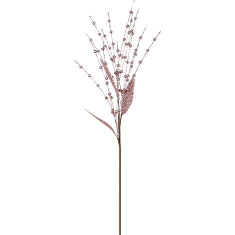 (Ca. 60 cm, 15 Zweige, 0,8 Beeren pro Zweig) Künstlicher, klebriger Beerenzweig, Dekoration für Weihnachtsfeiern, Bühnenbild, Requisite für Hochzeitsfotos (Champagnergold) (1/2)