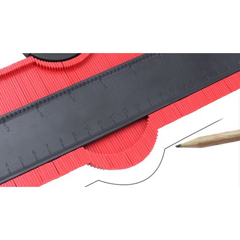 Cadeaux de mètre de contour pour les hommes, copieur de contour avec serrure réglable facile à utiliser outil de bricolage cadeaux de copieur de forme irrégulière pour les hommes Original utile. 1pc r (1/3)