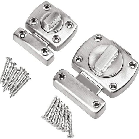 Filiyano-petite serrure de porte en alliage de zinc épais (serrure carrée brossée (petite et grande) adaptée à la buanderie) (1/5)