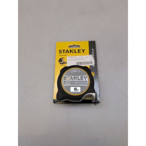 [NEUWERTIG] B-Ware STANLEY Maßband 8m Bandmaß Rollmaßband Messband für präzise Messungen Handwerk (1/2)