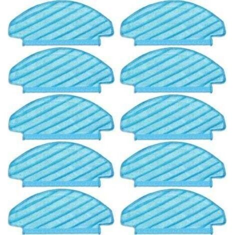 (10 pièces) Tampons de vadrouille lavables et réutilisables pour aspirateur ECOVACS DEEBOT OZMO T8/ T8+/ T8 AIVI/ T9/ T9 MAX/ N8 Pro, chiffons de vadrouille, lingettes de nettoyage durables (1/5)