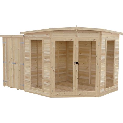 Barclay 8 x 12 Feet with Side Shed - L119 x W224.8 x H190.2 cm