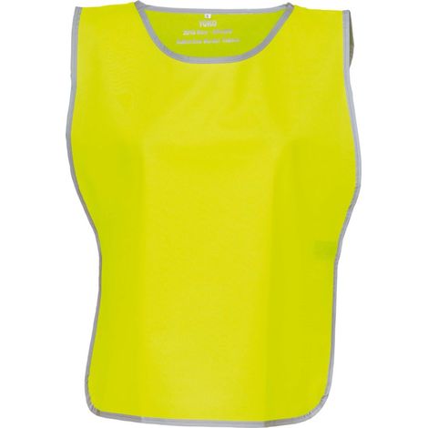 Chasuble Haute Visibilité à bordure réfléchissante Yoko Jaune L - XL.