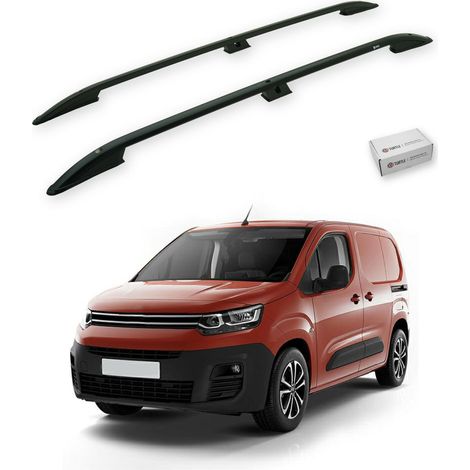 TURTLE kompatibel mit Citroen Berlingo 2019-2025 / Kurze Version Dachreling Crown Schwarz (1/5)