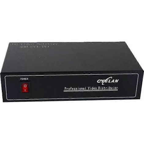 Répartiteur de signal vidéo coaxial - AHD/CVI/TVI 2 en 4, (1/4)