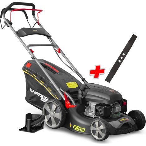 Elem Garden Technic – Tondeuse thermique autotractée 144.3cc – Largeur de coupe 46cm – Bac de ramassage 65L – Réglage hauteur de coupe 6 positions – Fonction mulching (1/5)