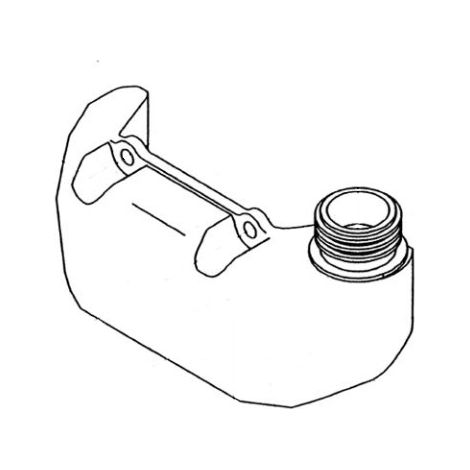 Réservoir à carburant taille-haies – Accessoire pour modèles DH 230, HT 230, TYB 410, TYB 412 – D'origine Shindaiwa