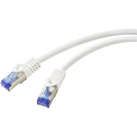 RF-5771524 RJ45 Câble réseau, câble patch CAT 6a S/FTP 2.00 m blanc sans halogène 1 pc(s) C634852 (1/4)