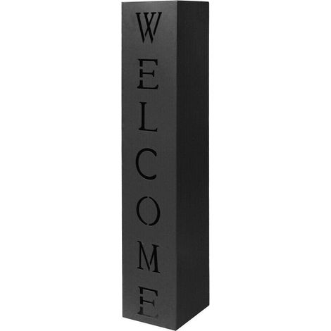 Columna para plantas de diseño diseño decorativo de jardín negro plantas de bienvenida 160002613 (1/3)