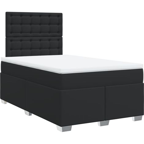 Maison Exclusive - Sommier à lattes de lit matelas Noir 120x200 cm Similicuir