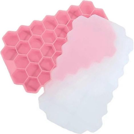 Machine à glaçons, boîte en nid d'abeille, outils pour crème glacée, rose-- (1/5)