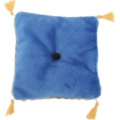 Coussin miniature pour maison de poupée, à faire soi-même, léger et luxueux, accessoires pour canapé-lit et chambre de poupée, bleu (1/5)