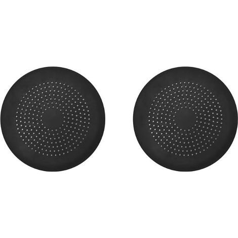 Silicone drain protector, sink drain with suction cup, bathtub/shower drain filter, 2 pieces (1/4)