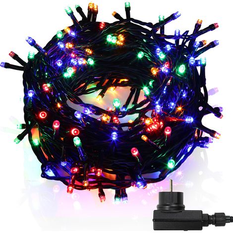 Randaco Guirnalda luminosa LED 20m 200 LEDs Decoración Navideña – Decoración para Bodas, Navidad, Interior y Exterior Multicolor (1/5)